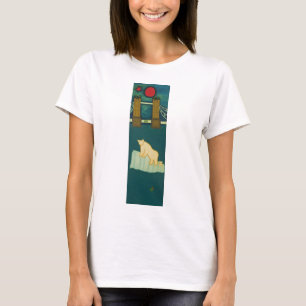 Camiseta O urso polar e seu filhote visitam Londres 2009