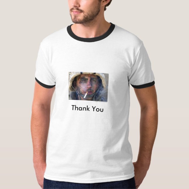 Camiseta O USMC de Blake Miller agradece-lhe (Frente)