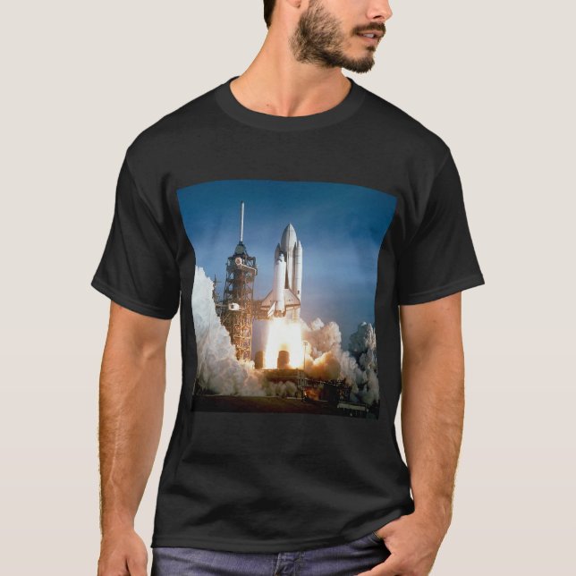 Camiseta O vaivém espacial Colômbia sopra fora (Frente)