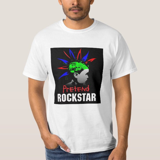 CAMISETA O VALOR FINGE ROCKSTAR (Frente)