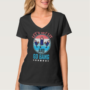 Camiseta O vamos Se Encosta E Vai Bang 4 De Julho Fogo Vint