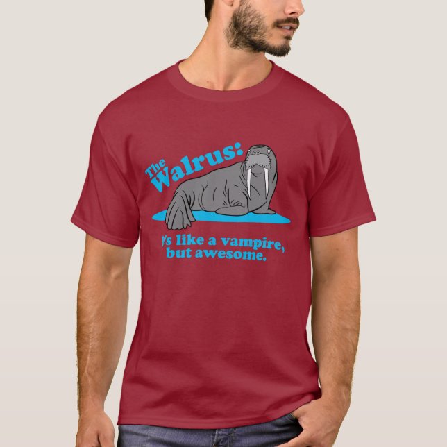 Camiseta O vampiro da morsa (Frente)