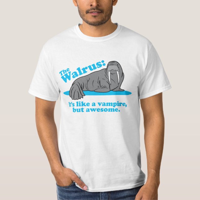 Camiseta O vampiro da morsa (Frente)