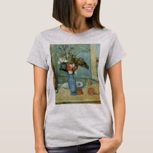 Camiseta O Vaso Azul (Flores e Frutas) de Paul Cezanne
