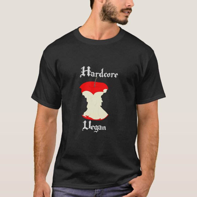Camiseta O Vegan incondicional Apple projeta (Frente)