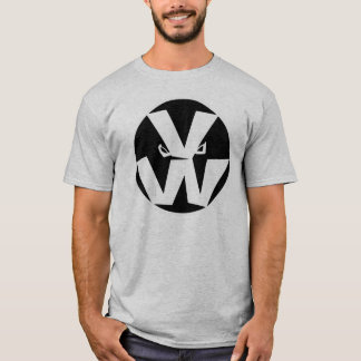 Camiseta O vegetal guerreia logotipo no cinza