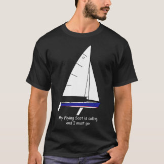 Camiseta O veleiro escocês que o meu escocês voador está ch