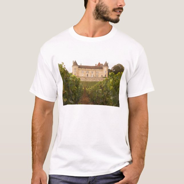 Camiseta O velho Chateau de Rully medieval do Cote (Frente)