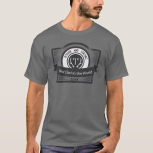 Camiseta O velho e duro Pai do mundo inteiro