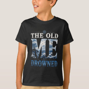 Camiseta O Velho Eu Me Afogou Batismo Cristão Renascido Fé
