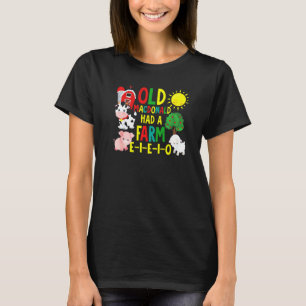 Camiseta O Velho Macdonald Tinha Uma Fazenda Crianças Pequ