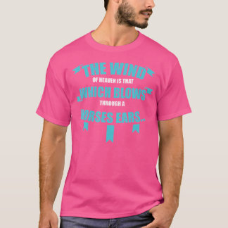 Camiseta O Vento De Cavalos Do Céu De Montaria