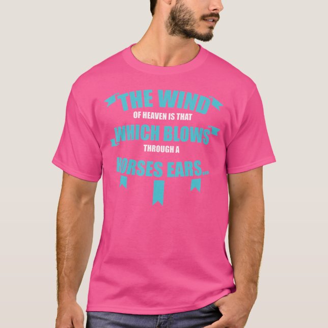 Camiseta O Vento De Cavalos Do Céu De Montaria (Frente)
