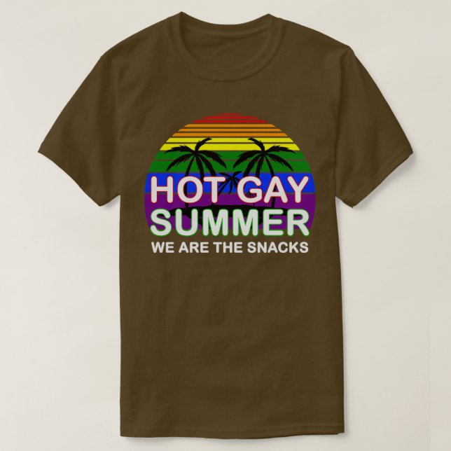 Camiseta O Verão De Gay Quente Somos O Roupa LGBT (Frente do Design)