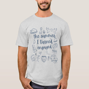 Camiseta O Verão em que Fiquei Engajada Casamento Noivado