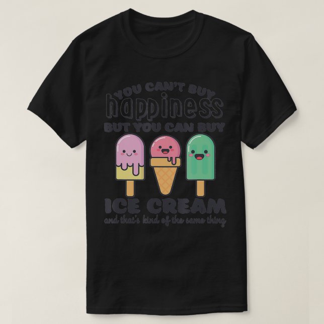 Camiseta O Verão Engraçado Não Pode Comprar Felicidade Mas  (Frente do Design)
