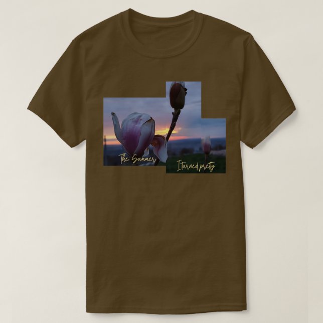 Camiseta O verão que fiquei bonito (Frente do Design)