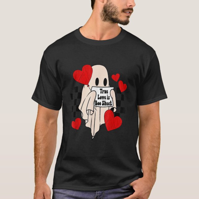 Camiseta O Verdadeiro Amor É Folha De Boo Ghost Spookie Da  (Frente)