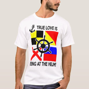 Camiseta O verdadeiro amor, vela/Barco do marinheiro