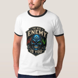 Camiseta O Verdadeiro Inimigo É Você Psicologia do Trader S