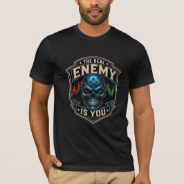 Camiseta O Verdadeiro Inimigo É Você Psicologia do Trader S