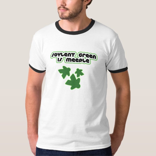 Camiseta O verde de Soylent é Meeple (Frente)