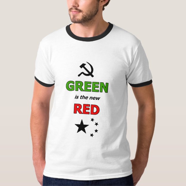Camiseta O verde é o vermelho novo (Frente)