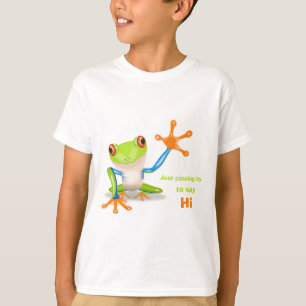 Camiseta O vermelho de ondulação eyed miúdos engraçados