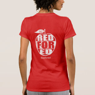 Camiseta O vermelho para Ed #redfored a greve dos