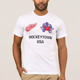 Camiseta O vermelho voa o t-shirt de Hockeytown