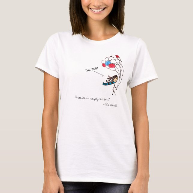 Camiseta O Veronica é simplesmente o melhor…. (Frente)