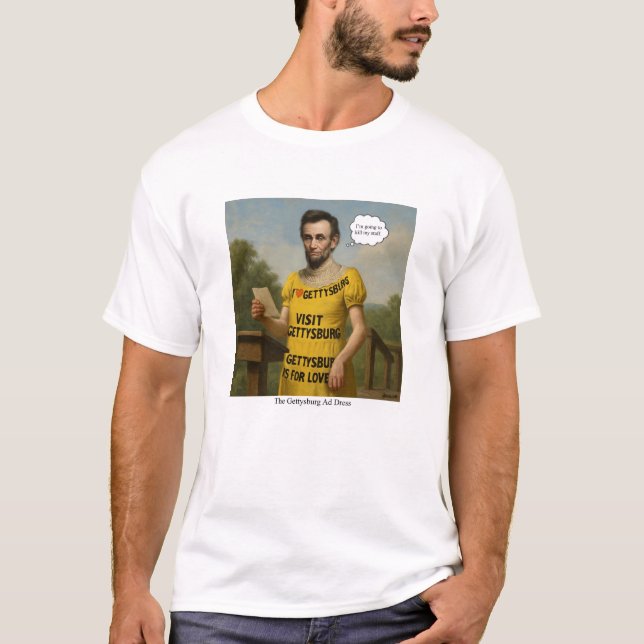 Camiseta O Vestido Do Anúncio Gettysburg (Frente)