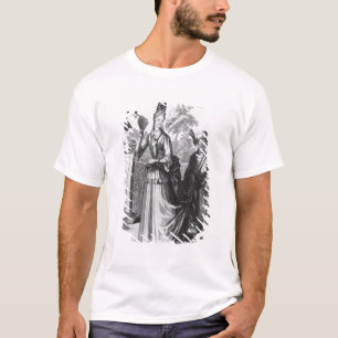 Camiseta O vestido do Noblewoman, fim do século XVII
