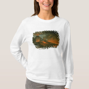 Camiseta O Vesúvio que entra em erupção