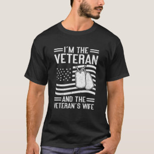 Camiseta O Veterano A Esposa do Veterano Orgulhosa Vete Ame