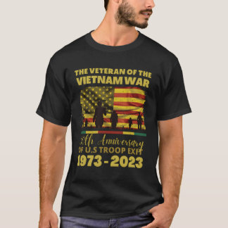 Camiseta O Veterano Da Guerra Do Vietnã, 50º Aniversário