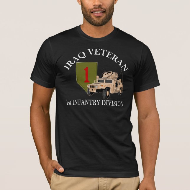 Camiseta ø Veterinário da identificação Iraque - Humvee (Frente)