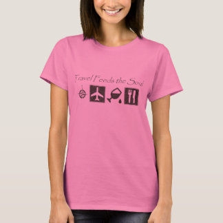 Camiseta O viagem alimenta a alma - t-shirt