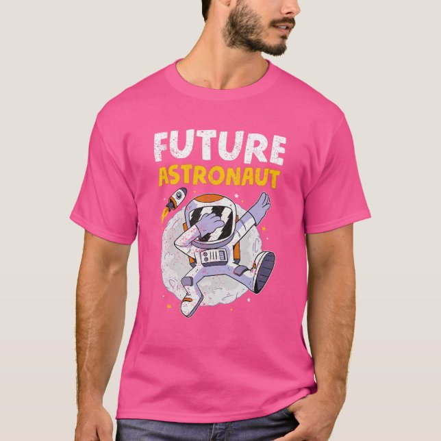 Camiseta O Viagem de Espaço Cientista Dabbing Future Astr (Frente)