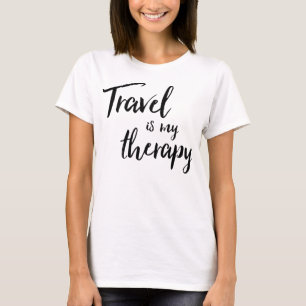 Camiseta O viagem é meu t-shirt da terapia