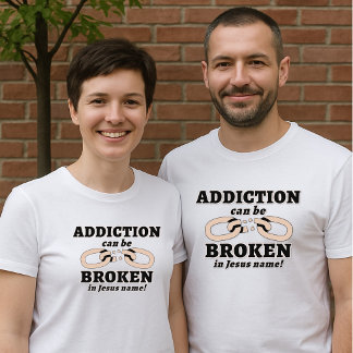 Camiseta O vício pode ser QUEBRADO Unisex