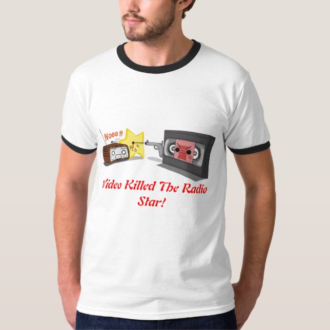 Camiseta O vídeo matou a estrela de rádio (Frente)