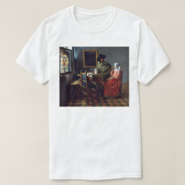 Camiseta O vidro do vinho por Johannes Vermeer