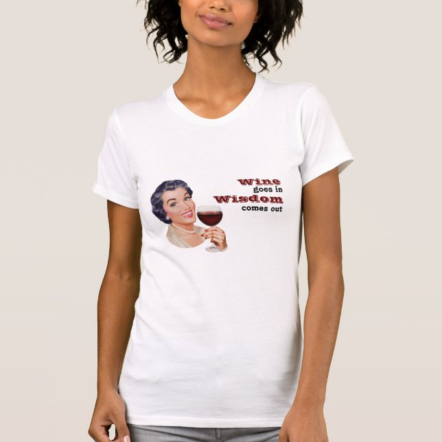 Camiseta O vinho de Bev entra (Frente)