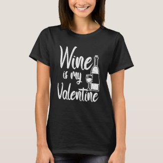 Camiseta O vinho é o meu Dia de os namorados