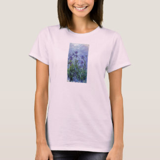 Camiseta o vintage floresce lilac-irises-1917 monet.
