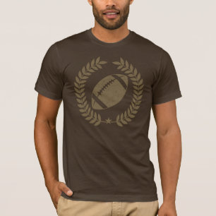 Camiseta O vintage legal desvaneceu-se logotipo do futebol