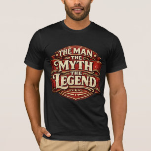 Camiseta O Vintage O Homem O Mito A Lenda Dia dos Pais