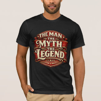 Camiseta O Vintage O Homem O Mito A Lenda Dia dos Pais