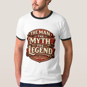 Camiseta O Vintage O Homem O Mito A Lenda Dia dos Pais